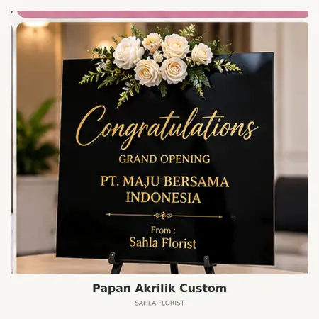 Papan Bunga Akrilik Emporium Pluit